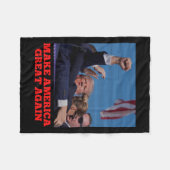 防弾着地の試行V2 1 フリースブランケット (正面(横))