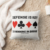 防御はブリッジカードのスーツで勝利する鍵 クッション (ブランケット)