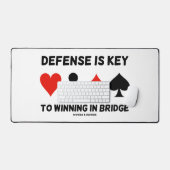 防御はブリッジカードのスーツで勝利する鍵 デスクマット (キーボード&マウス)