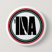 防御を固める | IDA 缶バッジ (正面)