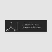 防御名タグのマスター 名札 (正面)