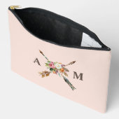 防方開花と矢モノグラムの矢 アクセサリーポーチ (見開き)