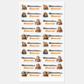 防水かわいい建築名ラベル ラベル (シート)