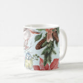 防水の花：あなたのマグカップのためのフローラハグ コーヒーマグカップ (正面右)