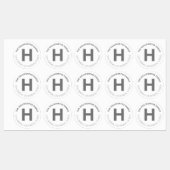 防水はっきりした白モダンとグレー ラベル (シート)