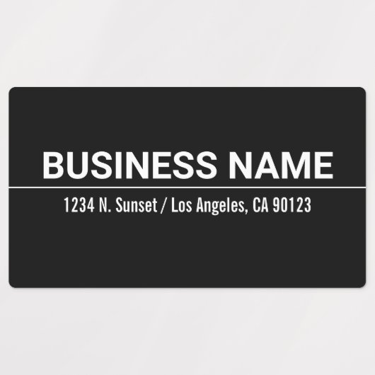 防水はっきりした白黒ラベル ラベル (デザイン3)