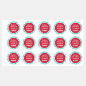 防水アレルギー警告カスタマイズ子保育園 ラベル (シート)