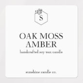 防水カスタムキャンドルラベル – 複数の香 ラベル (デザイン1)