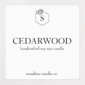 防水カスタムキャンドルラベル – 複数の香 ラベル (デザイン2)