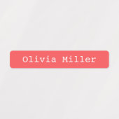 防水カラフル名ラベル学校保育園 ラベル (デザイン1)