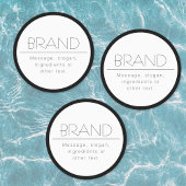 防水スタイリッシュミニマリスト ラベル