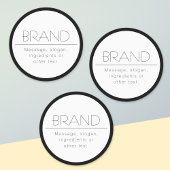 防水スタイリッシュミニマリスト ラベル