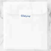 防水スプラッシュフリーパッケージラベルブルークラス スクエアシール (バッグ)