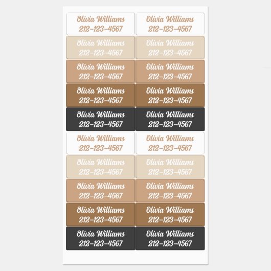 防水デイケア新学期娘の名前 ラベル (シート)