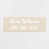 防水デイケア新学期娘の名前 ラベル (デザイン2)