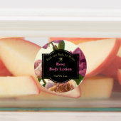 防水バラをテーマにした風呂製品ラベル ラベル (貼付)