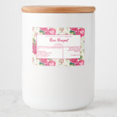 防水バラ石鹸包装ラベル フードラベル (正面)