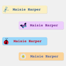 防水パーソナライズされたキッズ名ラベル