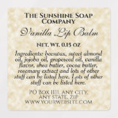 防水パーチメント紙スタイルリップバルムラベル ラベル (デザイン1)