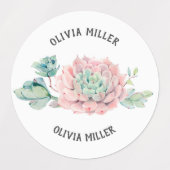 防水フローラバラ多肉名ラベル ラベル (デザイン1)