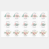 防水フローラバラ多肉名ラベル ラベル (シート)