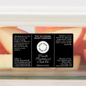 防水ブラック化粧品ドロッパーボトルラベル ラベル (貼付)