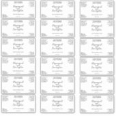 防水ホワイトまたは化粧品澄ん製品ラベル シール (正面)