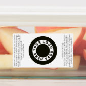 防水ホワイトドロッパーボトルラベル（ロゴ付き） 2 ラベル (貼付)