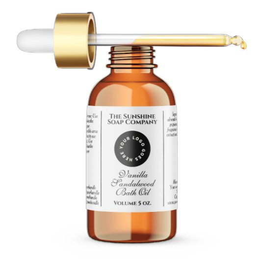 防水ホワイト化粧品ドロッパーボトルラベル ラベル