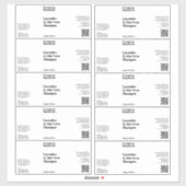 防水ホワイト又は化粧品澄んボトルラベル シール (シート)