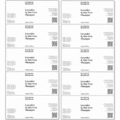 防水ホワイト又は化粧品澄んボトルラベル シール (正面)