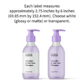 防水ホワイト又は化粧品澄んボトルラベル シール