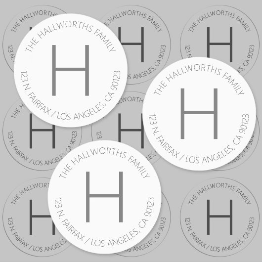 防水ミニマル白モダンとグレー ラベル