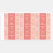 防水ミニマル美しいラベル – ほこりっぽいバラ ラベル (シート)