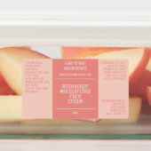 防水ミニマル美しいラベル – ほこりっぽいバラ ラベル (貼付)