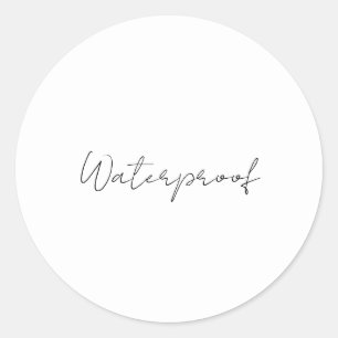 防水ラベル ブラック ホワイト スプラッシュ フリー パッケージ ラウンドシール