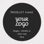 防水ロモダンゴと文字 |黒と白 ラベル (デザイン1)