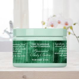 防水ヴィンテージスタイルグリーンフォイル石鹸化粧料 ラベル