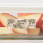 防水ヴィンテージスタイルパール箔石鹸 ラベル (貼付)