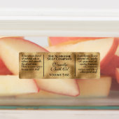 防水ヴィンテージスタイル織金ゴールド化粧料 ラベル (貼付)