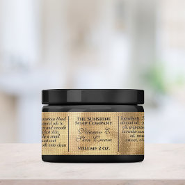 防水ヴィンテージスタイル織金ゴールド化粧料 ラベル