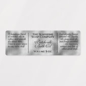 防水ヴィンテージスタイル製銀箔せっけん ラベル (デザイン1)