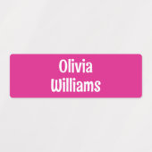 防水保育キャンプ学校子女の子男の子の名前 ラベル (デザイン1)