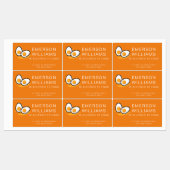 防水卵アレルギー警告子名 ラベル (シート)