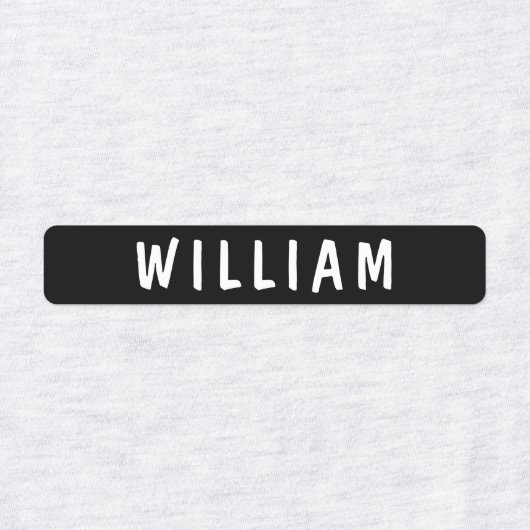 防水名パーソナライズされたキッズスクールウェア ラベル (デザイン1)