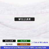 防水名パーソナライズされたキッズスクールウェア ラベル