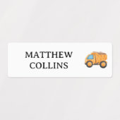 防水名ラパーソナライズされたベル建築 ラベル (デザイン1)