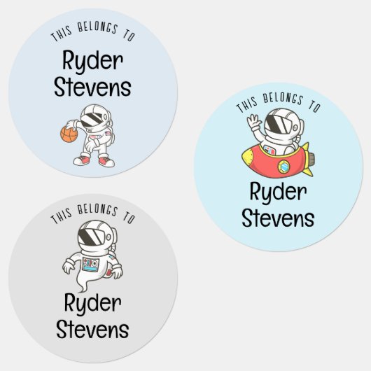 防水宇宙飛行士名ラベル ラベル (グループ)
