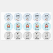 防水宇宙飛行士名ラベル ラベル (シート)