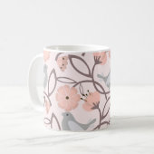 防水性の花:マグカップの自然の美しい コーヒーマグカップ (正面左)